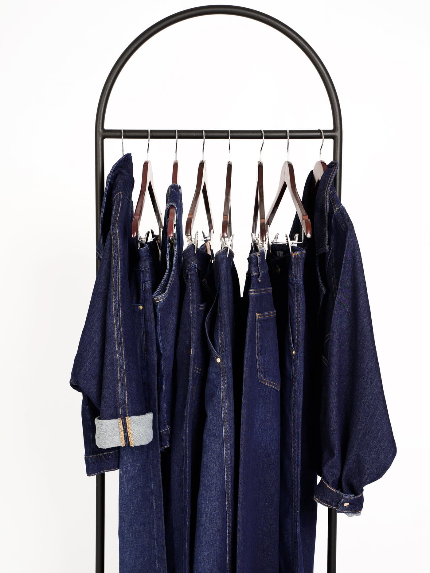 TK Fashion — denim jackets on a rack