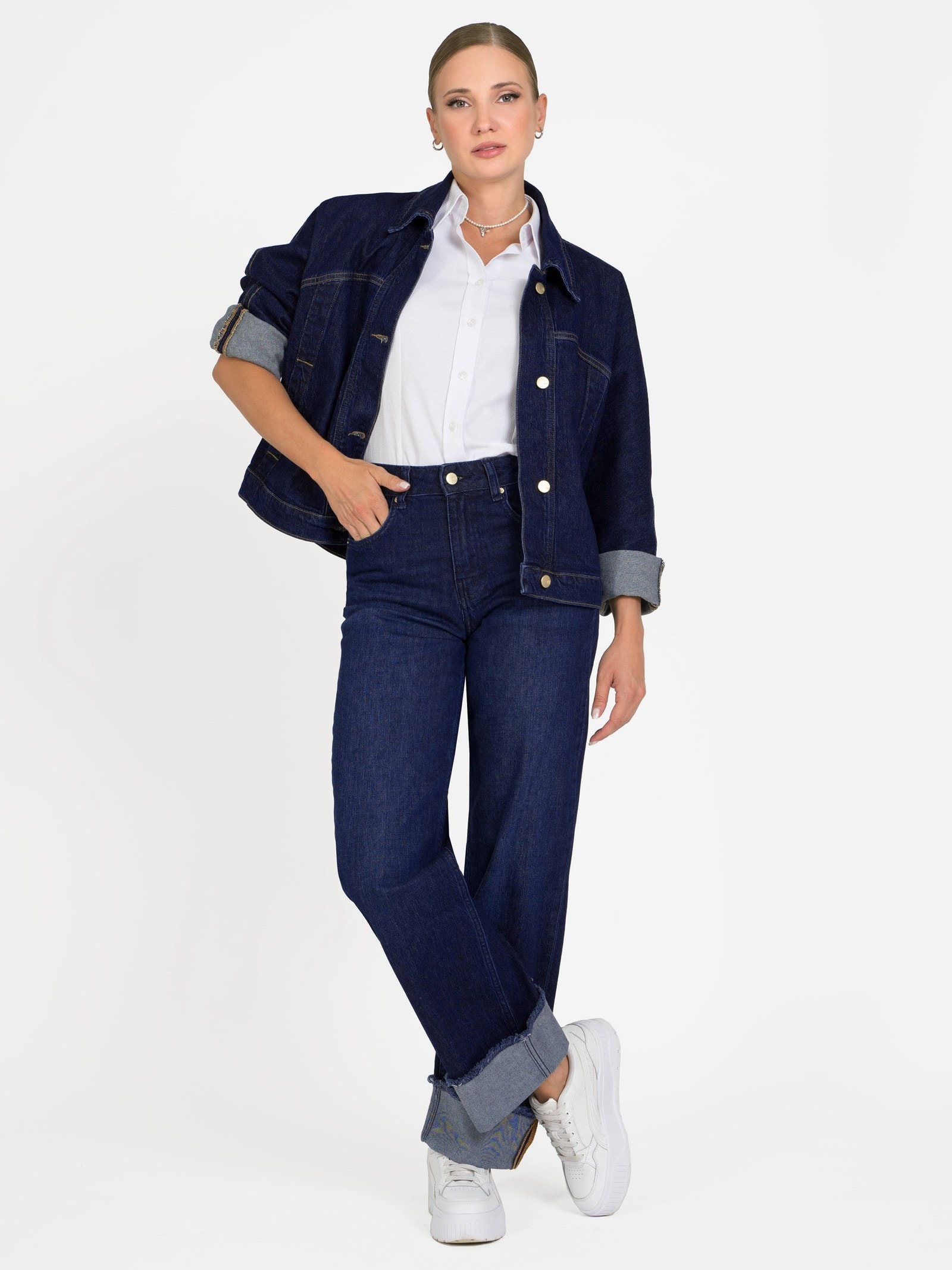 Single-Breasted Denim Jacket — 2