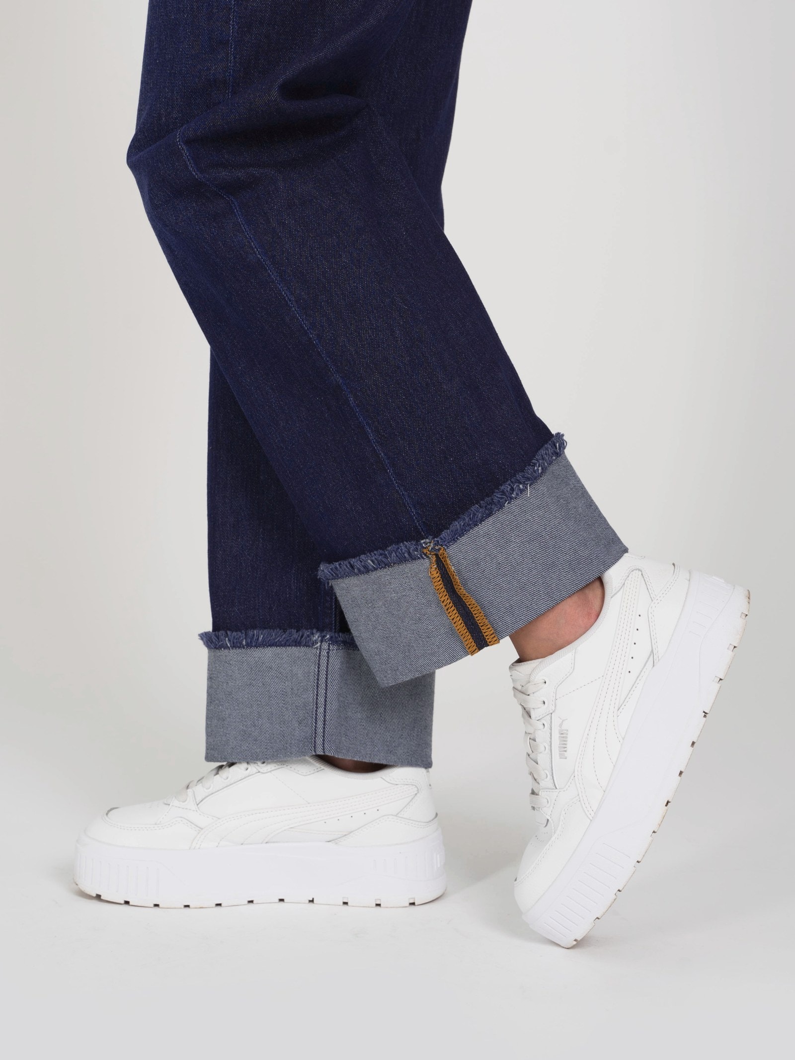 Wide-Leg Jeans — Folded Cuff — 4