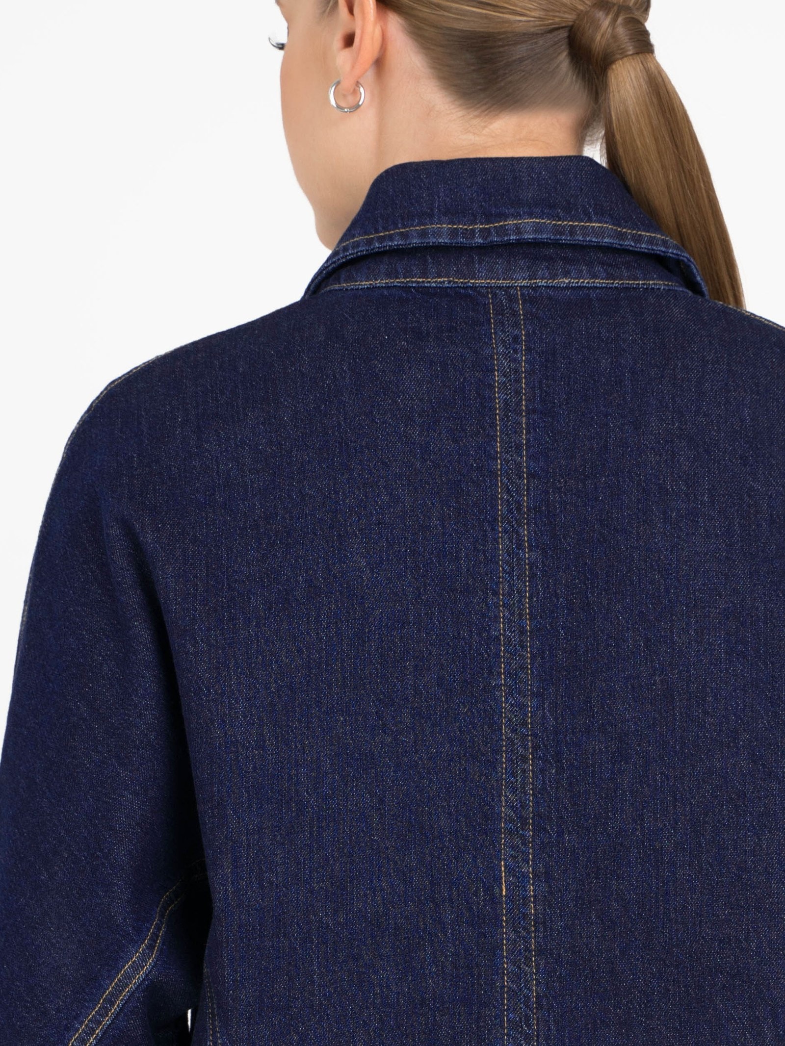 Single-Breasted Denim Jacket — 6