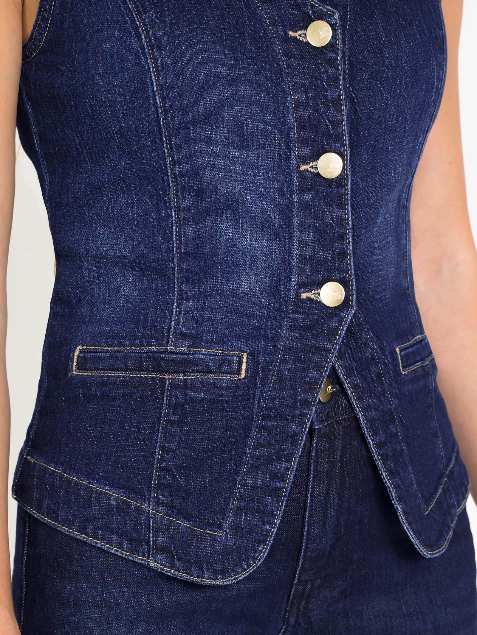 Tailored Denim Vest — 6